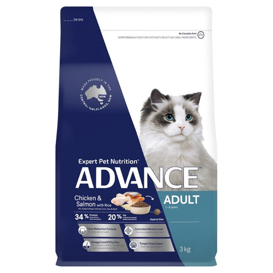 Advance Cat Chicken & Salmon with Rice 3kg
