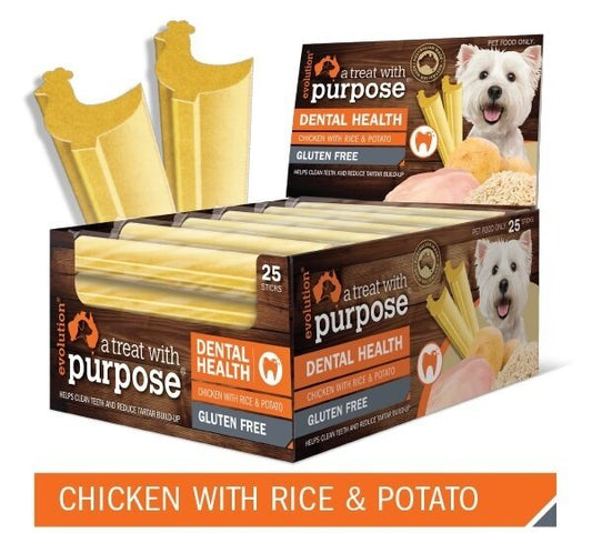 Evolution Dental Stick Chicken With Rice & Potato 40g Single