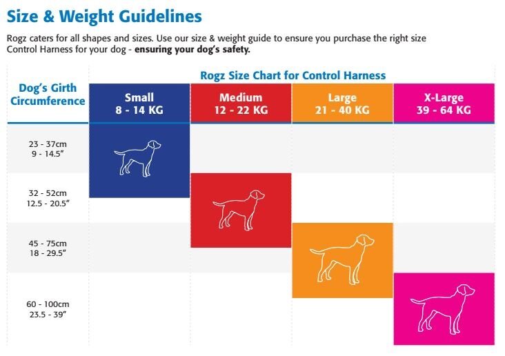 Rogz Control Harness Red