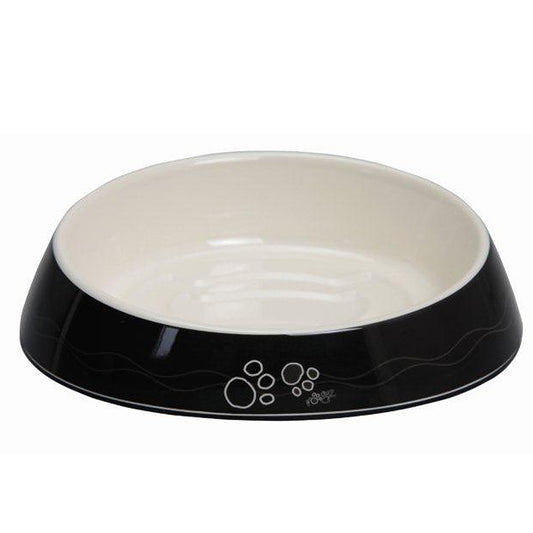 Fishcake Cat Bowl Black Paws 200ml