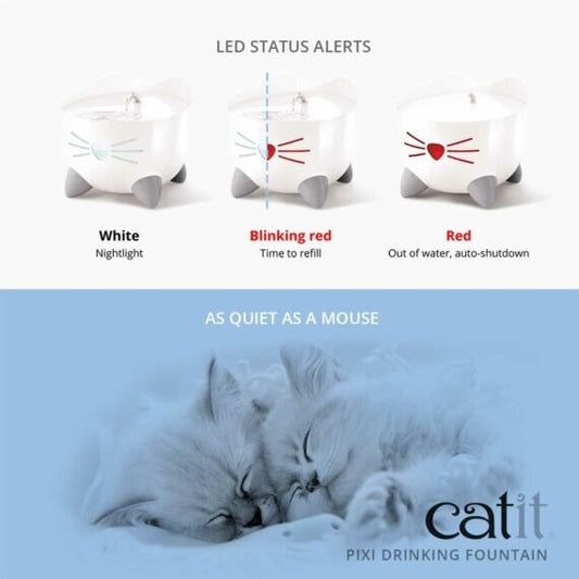Catit Pixi Cat Fountain Light Blue 2.5 Litre