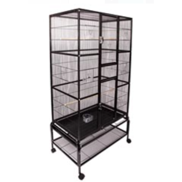 AviOne Square Tall Cage Black 83.5 X 53.5 X 180.5cm