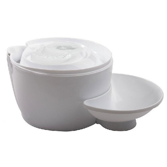 Pet One Deluxe Drinking Fountain With Pump - White