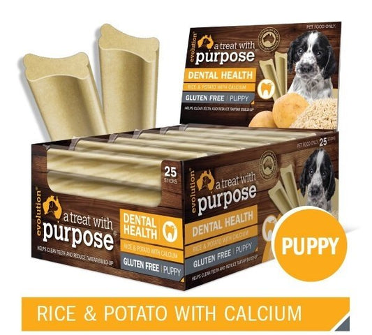 Evolution Dental Stick Puppy Rice & Potato With Calcium 40g