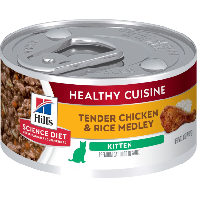 Hills Kitten Healthy Cuisine Chicken & Rice Medley 79g
