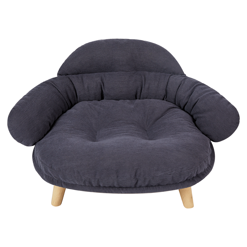 Pawz Elevated Pet Dog Cat Sofa Bed Couch L Size Grey-1973193511998197768