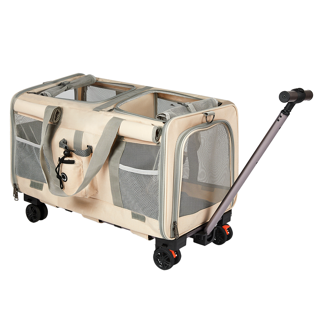 Pawz Pet Carrier 4 Wheel Portable Rolling Foldable-1973193525826818056