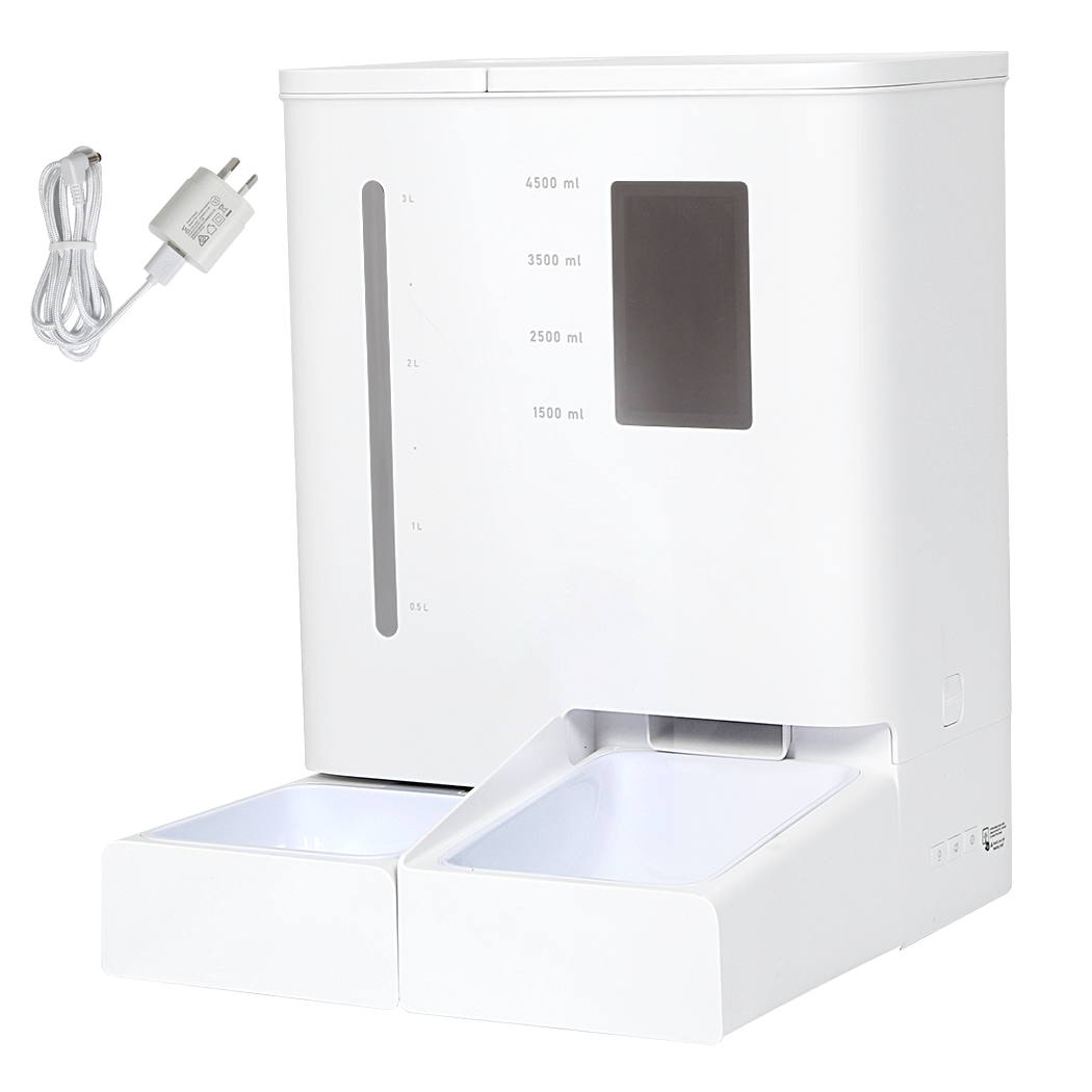 Pawz 2-in-1 Automatic Pet Cat Dog Feeder Water Set-1975420344185524232