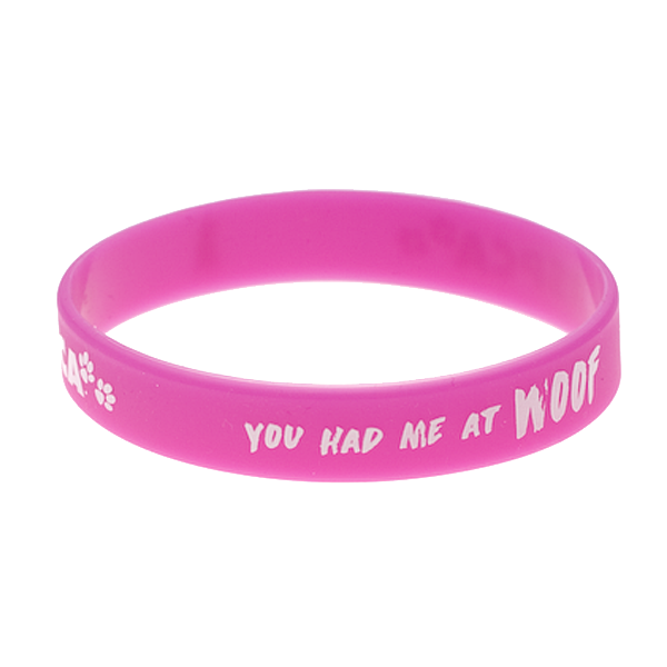 RSPCA  Awareness Band Pink (You Had Me At Woof)