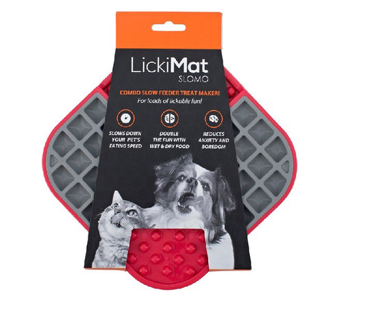 Lickimat Slomo Dog Red
