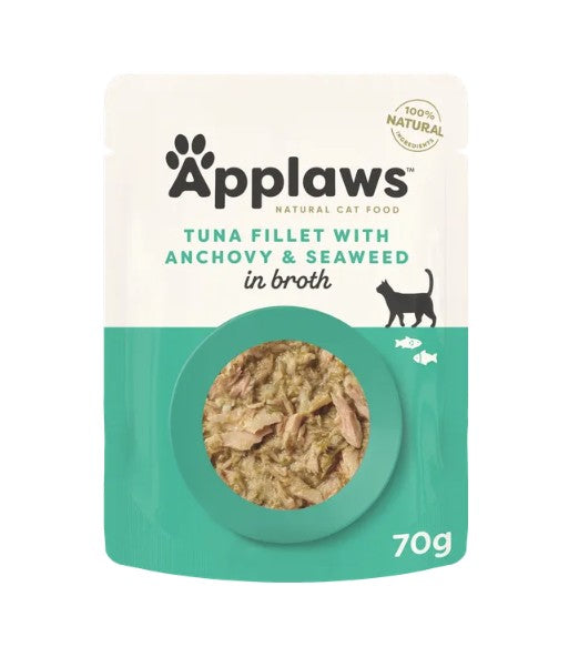 Applaws Cat Broth Pouch Tuna & Anchovy 70g
