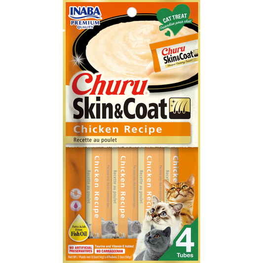 Inaba Cat Churu Skin & Coat Chicken 56g