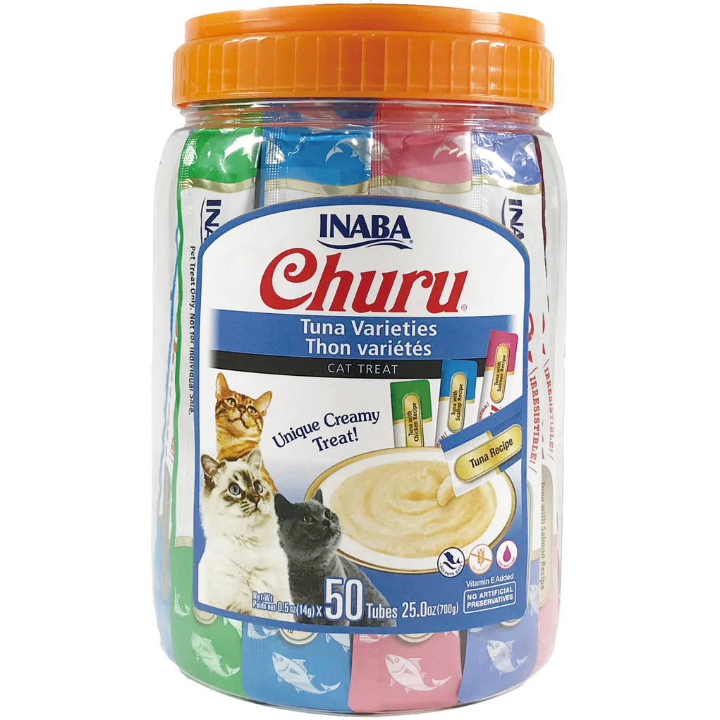 Inaba Churu Mousse Tuna Variety 50 x 14g Pack