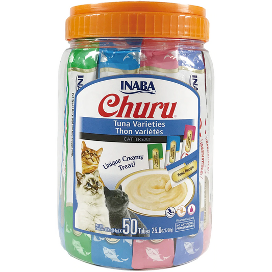 Inaba Churu Mousse Tuna Variety 50 x 14g Pack