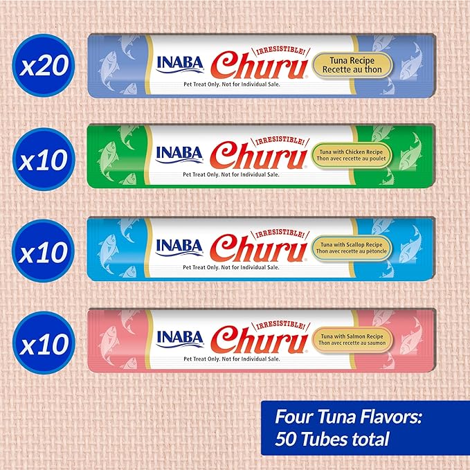 Inaba Churu Mousse Tuna Chicken Variety 50 x 14g