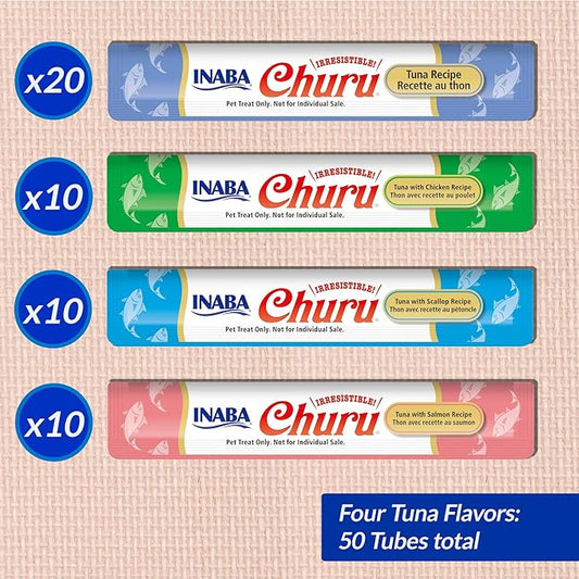 Inaba Churu Mousse Tuna Chicken Variety 50 x 14g