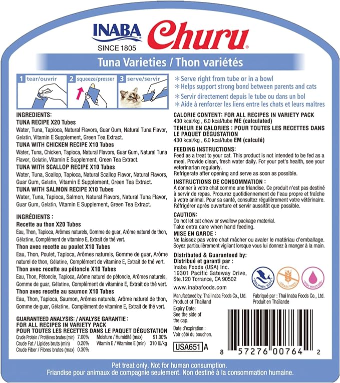 Inaba Churu Mousse Tuna Chicken Variety 50 x 14g