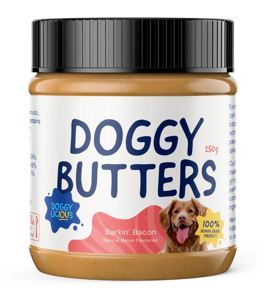 Doggylicious Peanut Butter Barkin Bacon 250g
