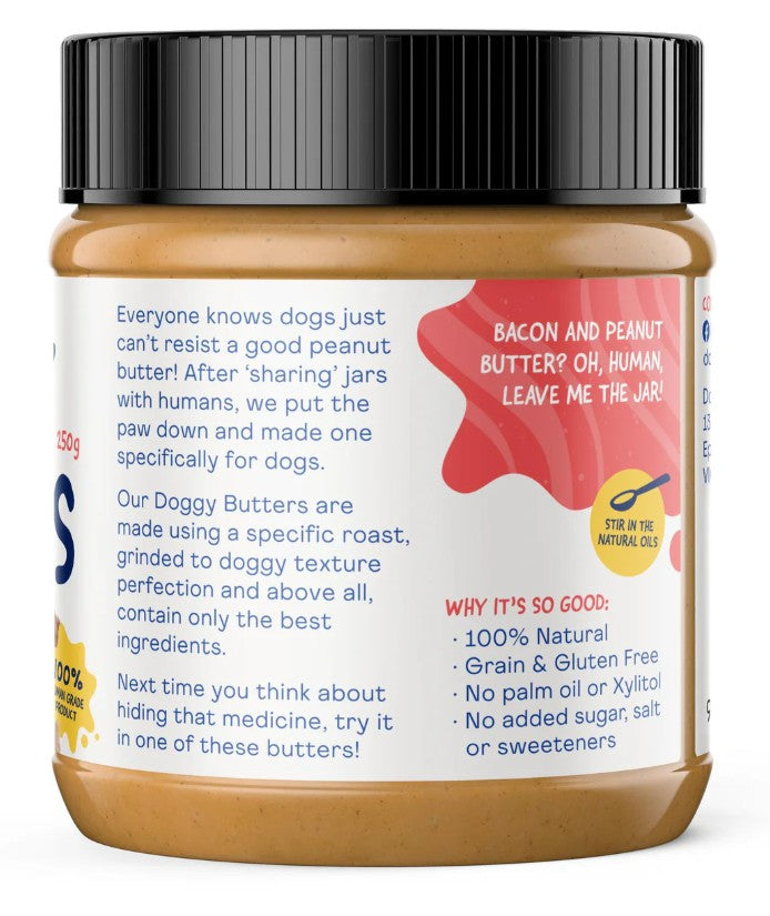 Doggylicious Peanut Butter Barkin Bacon 250g