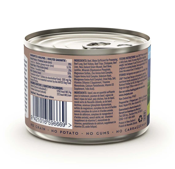 Ziwi Peak Dog Beef 170g x 12