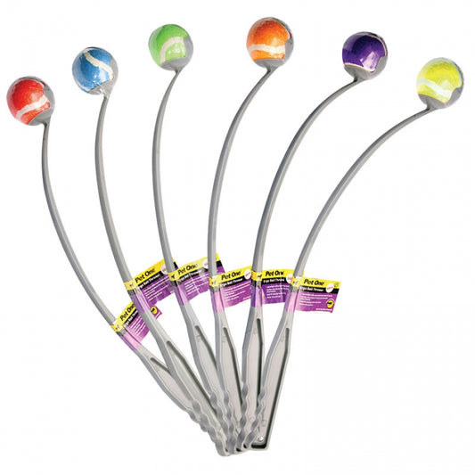 Pet One Dog Toy Ergo Ball Thrower 38cm For 6.35cm Ball