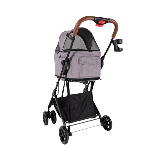 Ibiyaya Pet Travel Stroller Grey