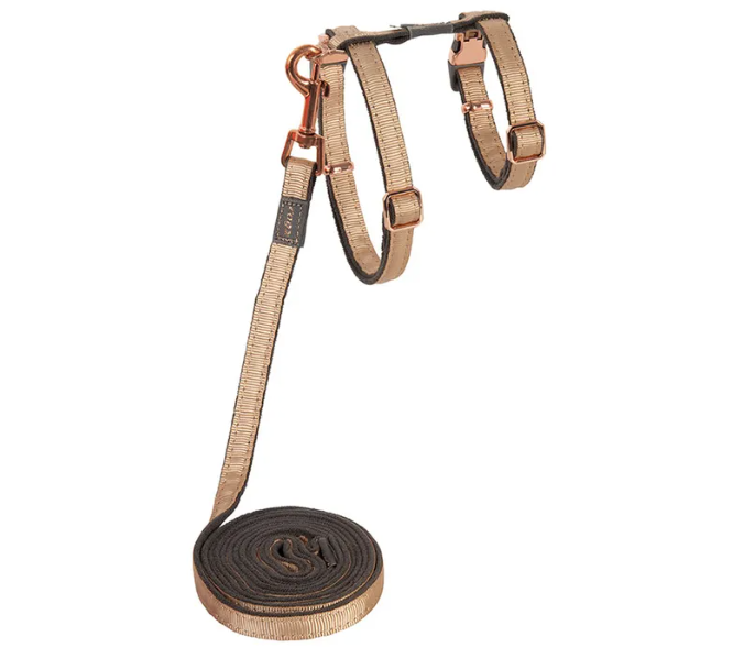 Rogz UrbanCat Harness & Lead Set Gold Rush Small