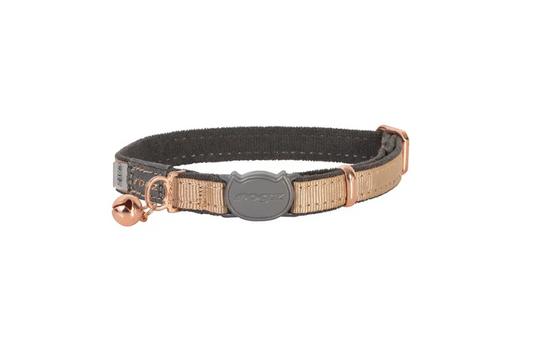 Rogz UrbanCat Safety Release Collar Gold Rush Small