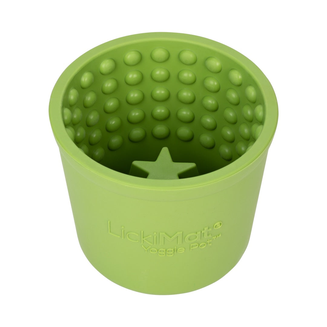 Lickimat Yoggie Pot Green