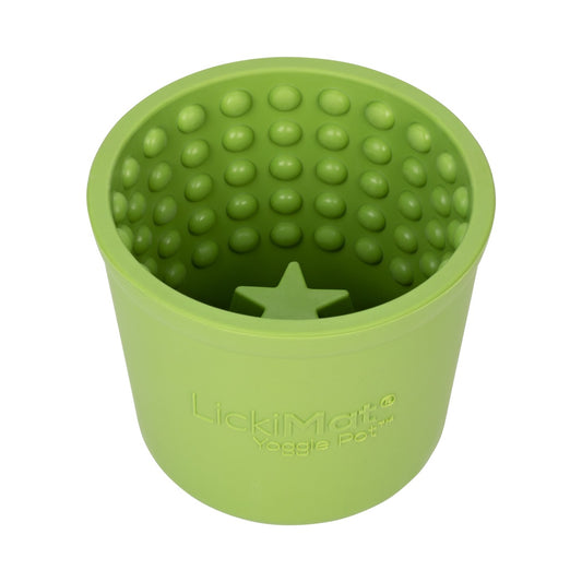 Lickimat Yoggie Pot Green