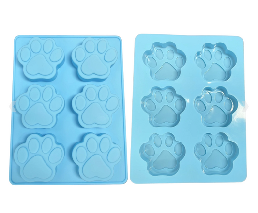 Paws Silicone Mould Blue