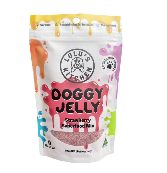 Doggy Jelly Strawberry Superfood Mix 100g