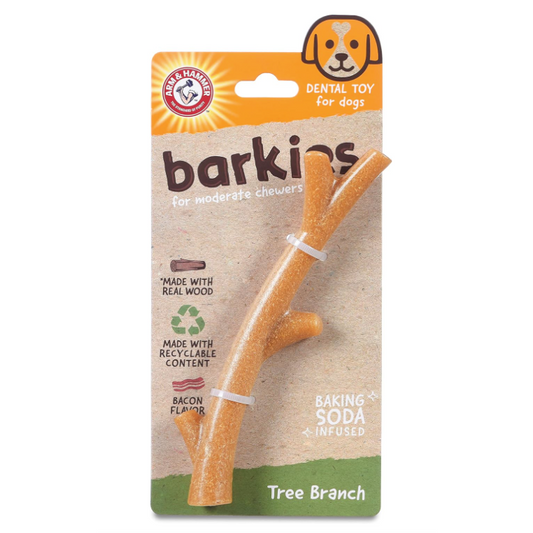Arm & Hammer: Barkies 8" 203mm PP+Pine Saw Dust Tree Branch Bacon Flavor