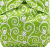A Better Choice Resuable Washable Peed Pads Large Green Swirls