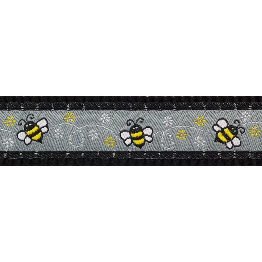 Red Dingo Dog Collar Bumble Bee Black XSMALL