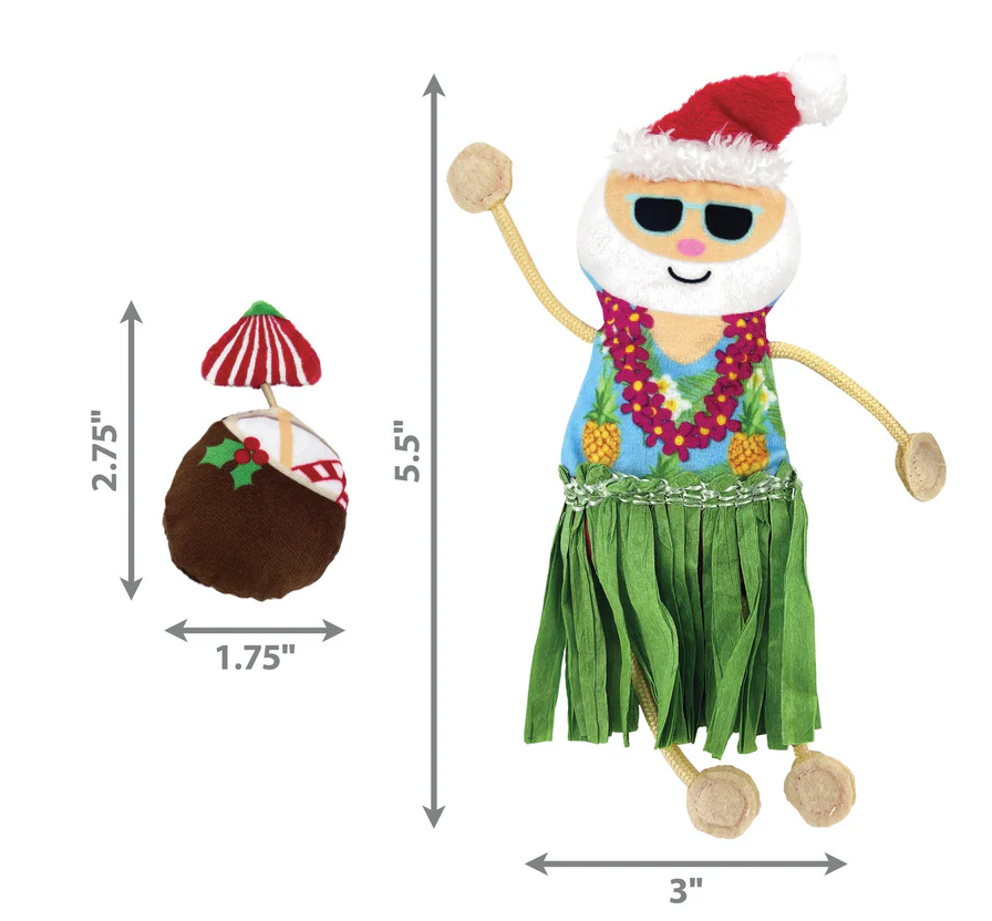 KONG Holiday Tropics Santa 2 Pack