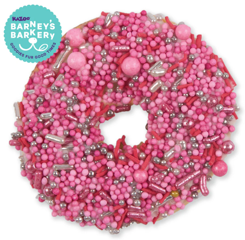 Kazoo Barneys Barkery Dog Donut Biscuit - Pink 36gm