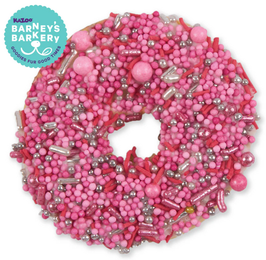 Kazoo Barneys Barkery Dog Donut Biscuit - Pink 36gm