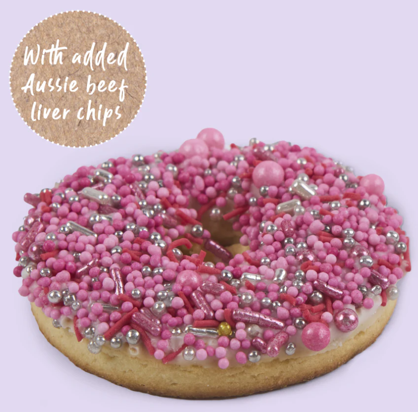 Kazoo Barneys Barkery Dog Donut Biscuit - Pink 36gm