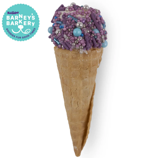 Kazoo Barneys Barkery Dog Ice Cream Cone - Purple 20gm