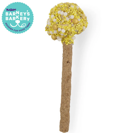 Kazoo Barneys Barkery Dog Cake Pop - Yellow 67gm