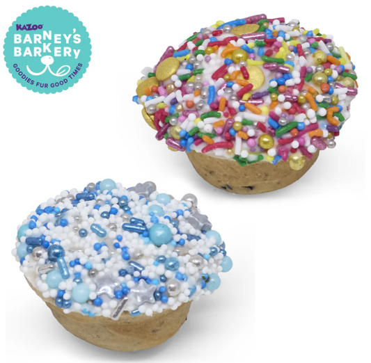 Kazoo Barneys Barkery Dog Cupcake Duo - Blue/Multi 35gm
