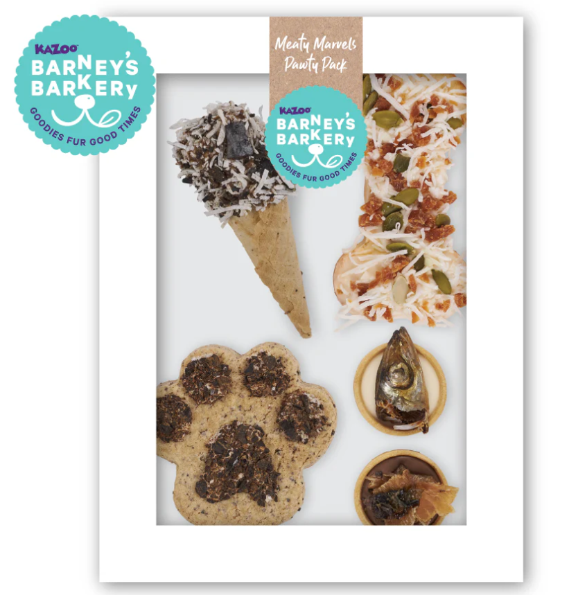 Kazoo Barneys Barkery Dog Treats Meaty Marvel Pack 150g