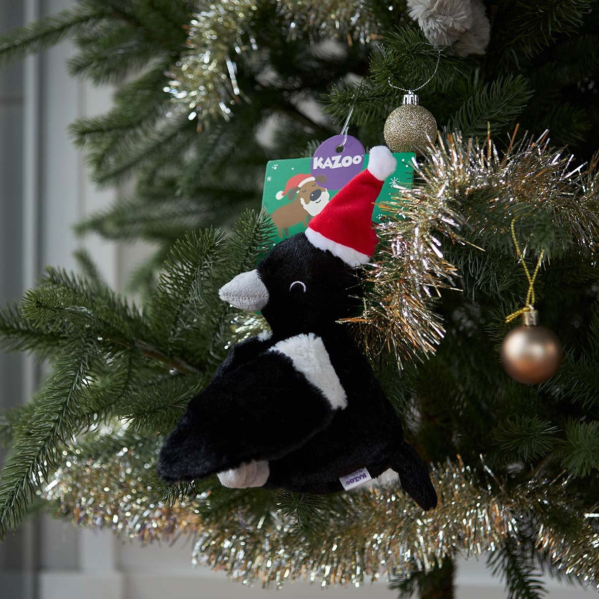 Christmas Plush Magpie Medium H 32cm x W 24cm x D 8cm