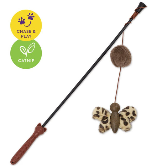 Kazoo Catnip Butterfly Wand