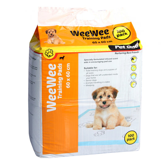 Pet One Training Pads 100 pack 60x60cm