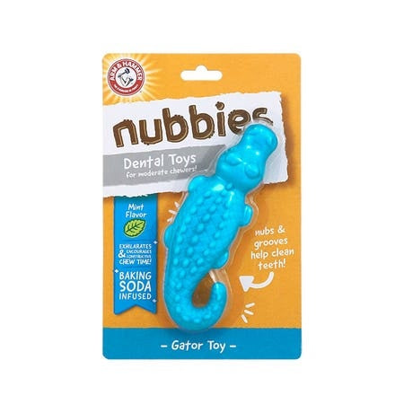 Nubbies Gator Dental Toy Mint