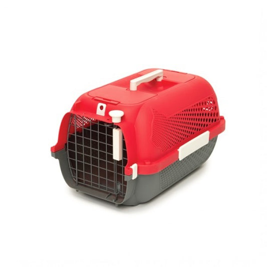 Catit Voyageur Carrier Small Cherry Red/Grey 48 x33 x 28cm