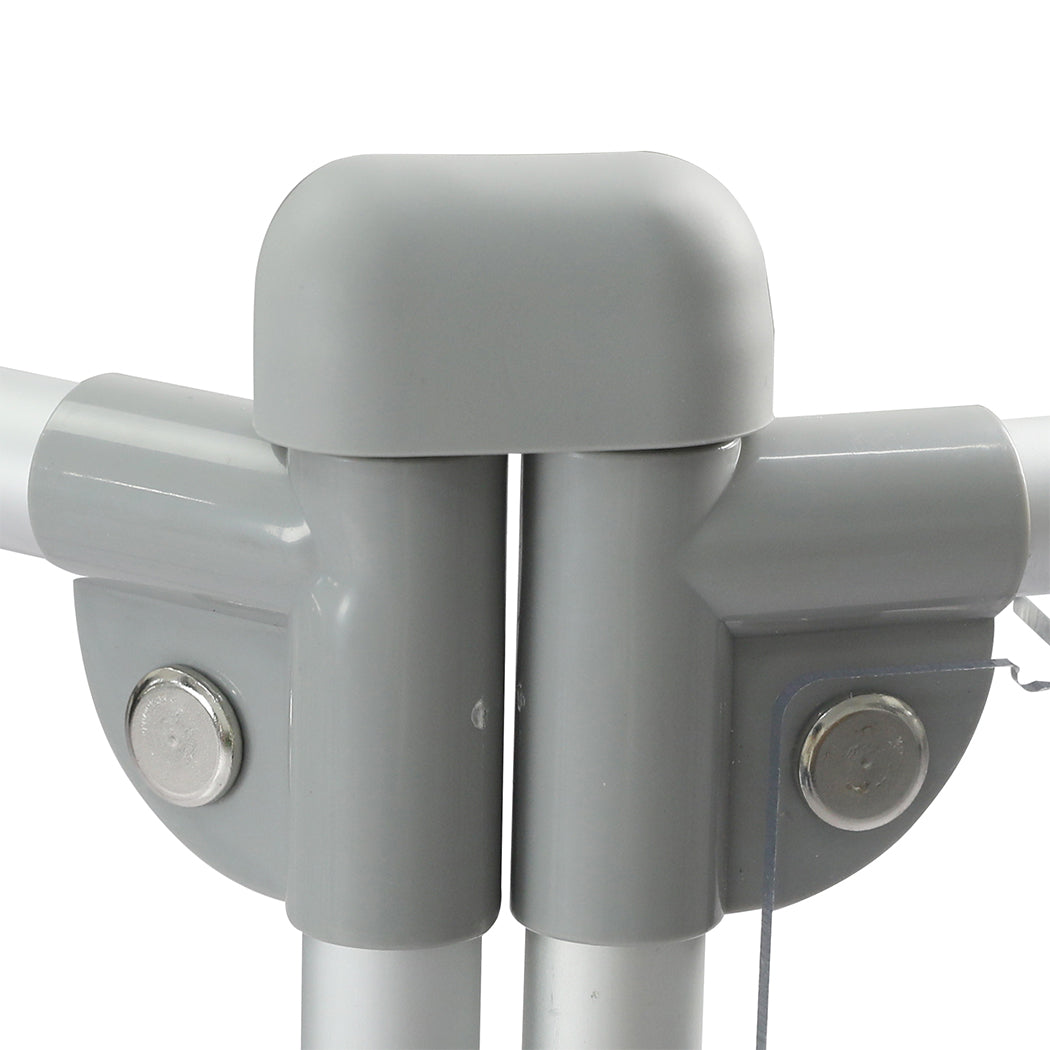 Pawz Pet Playpen Transparent Acrylic Clear Folding Dog Fence Kennel 10 Panel-1975420379447037956