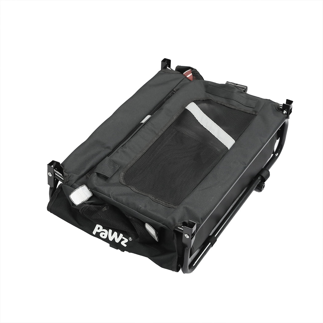 PaWz Pet Stroller Bike Trailer 2-IN-1 Sunroof-1973193720731930629